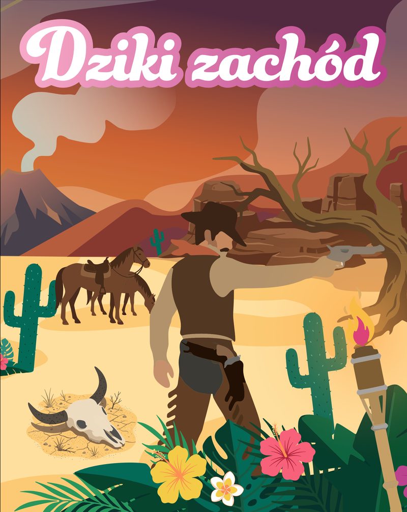 Plakat imprezy Dziki zachód