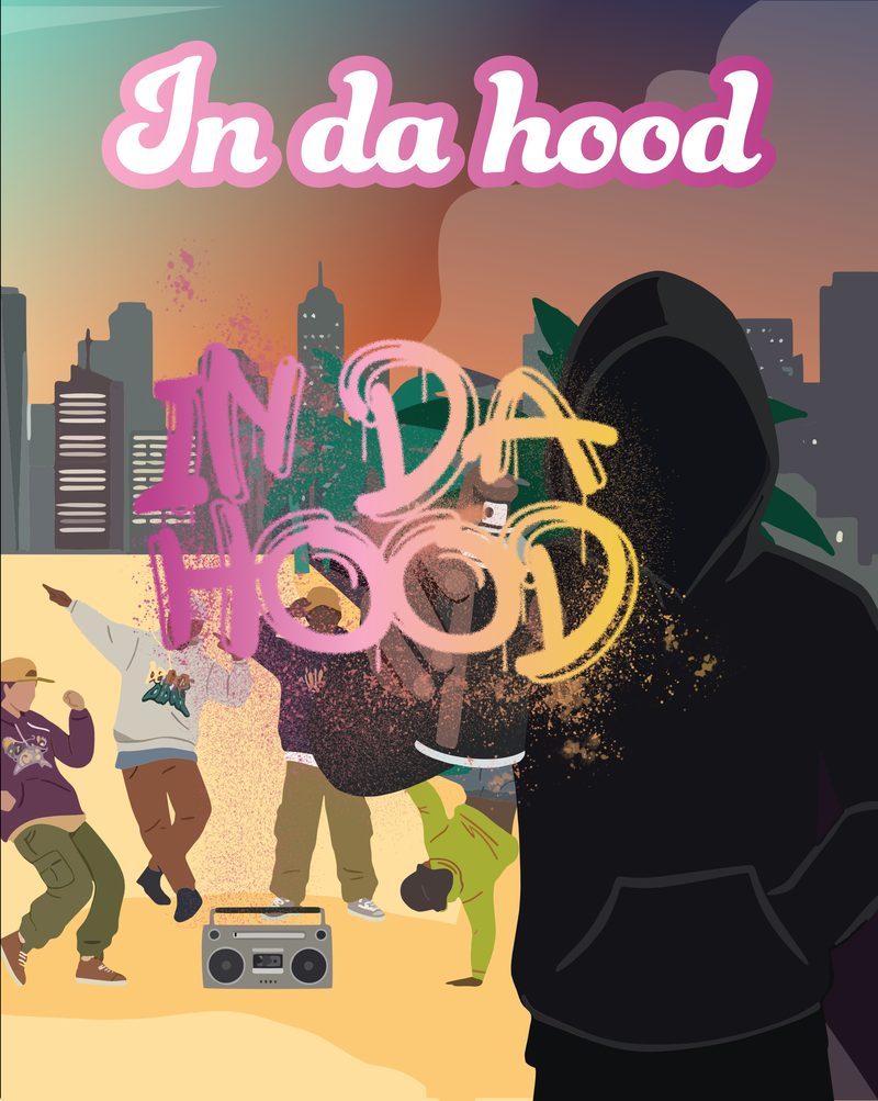 Plakat imprezy In da hood