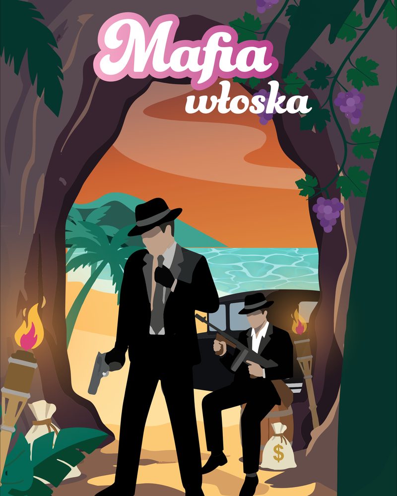 Plakat imprezy Włoska mafia